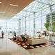Ilustración para el artículo titulado Lo próximo de Google: construir un aeropuerto privado para su flota de aviones